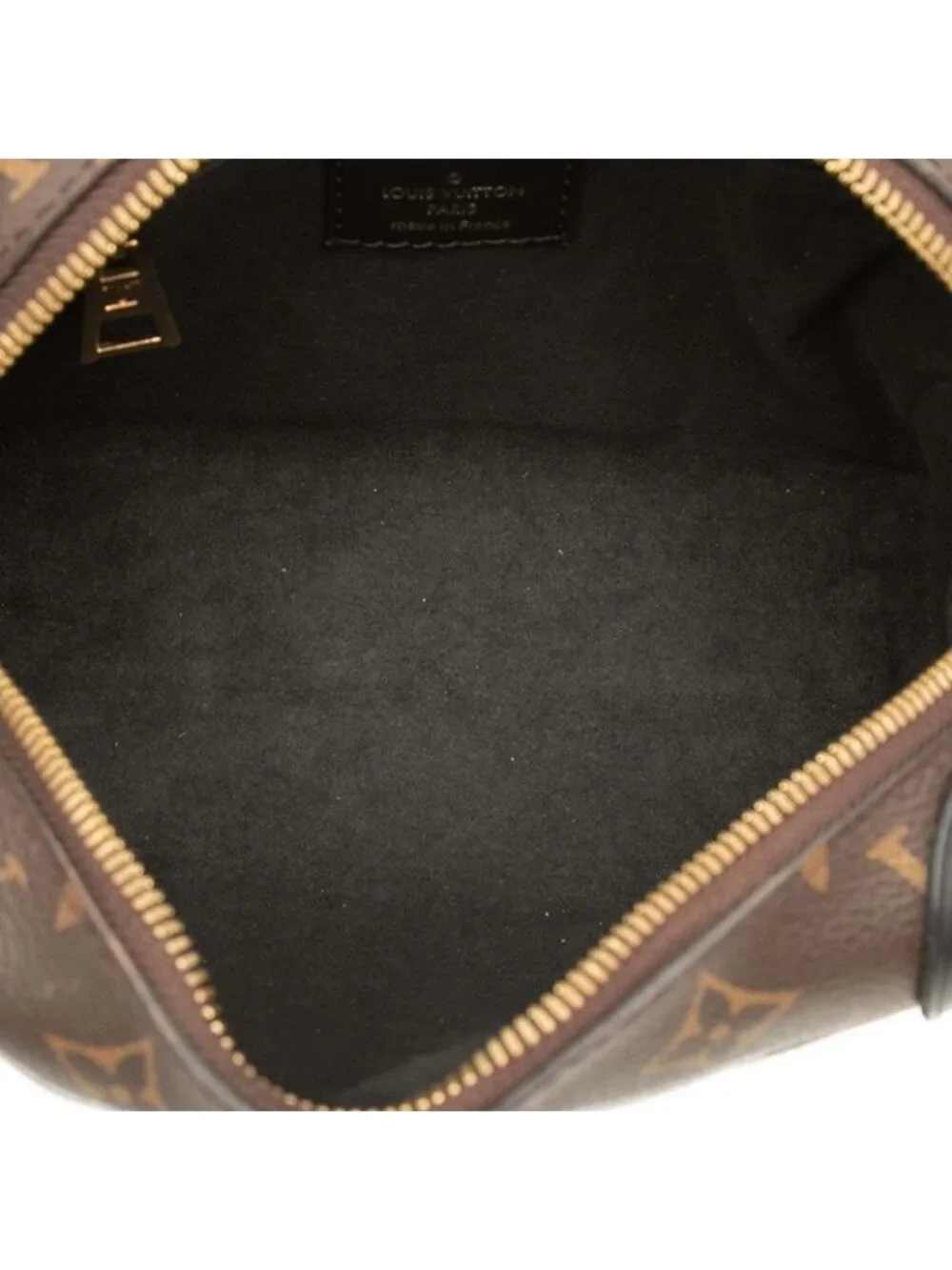 Louis Vuitton Monogram Petite Malle Souple 2-Way Shoulder Bag Brown Leather